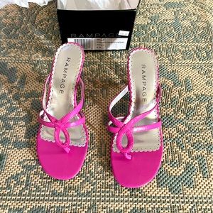 NIB Hot pink Sandals